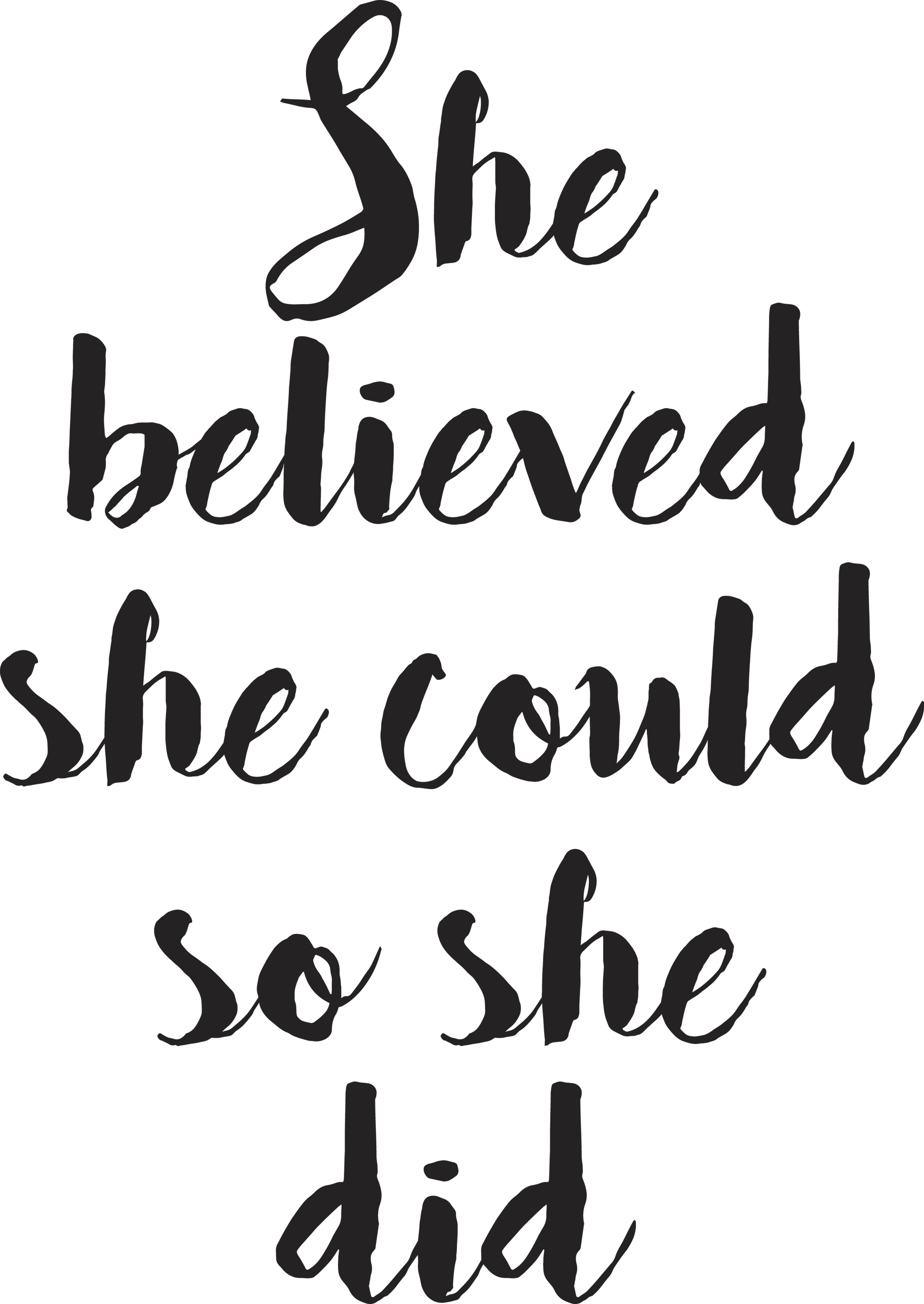 She Believed She Could