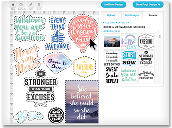 Design Your Sticker Page