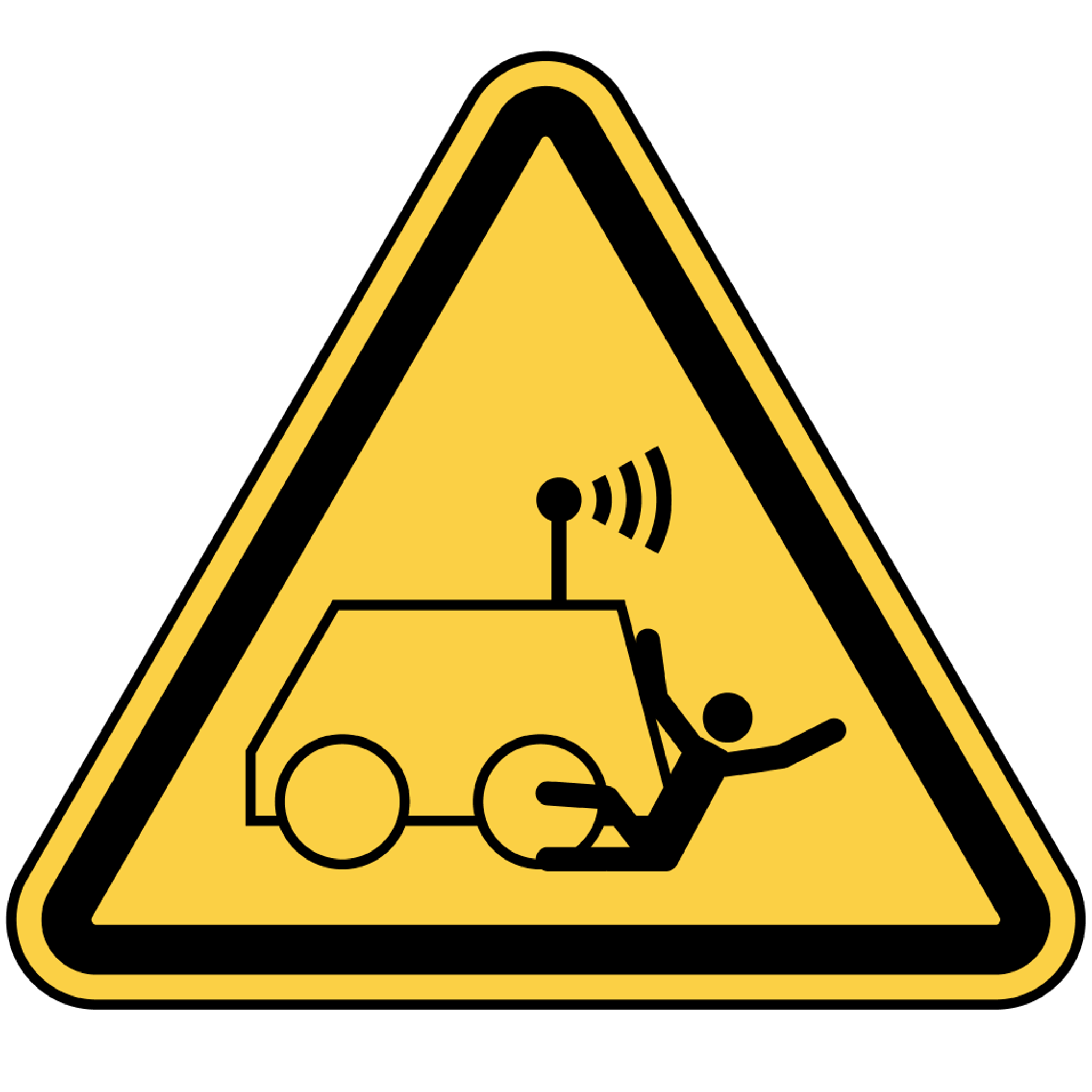 Risk of Being Run Over Warning
