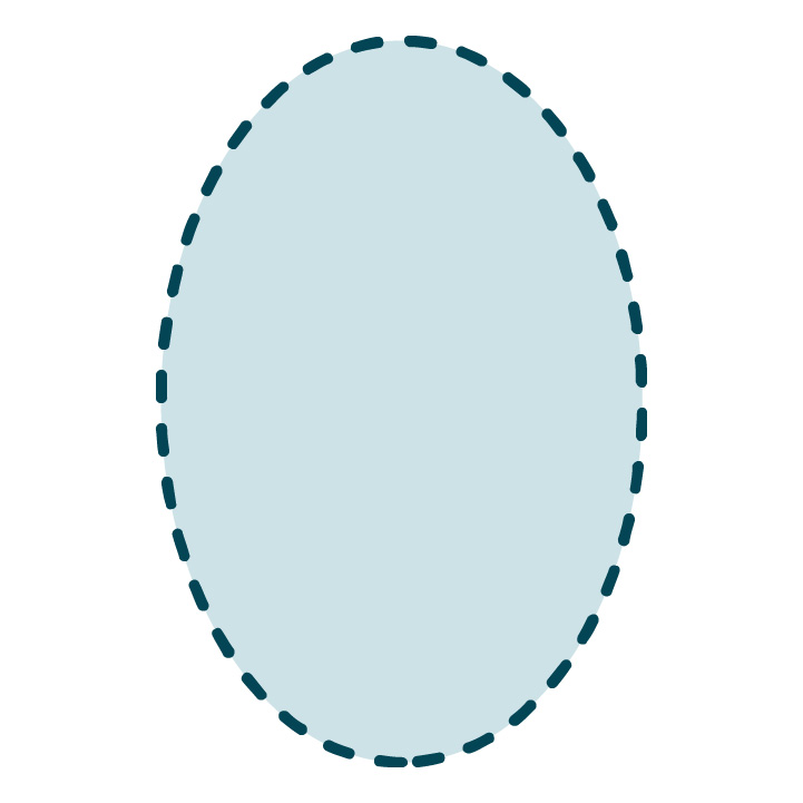 Oval Label 2x3