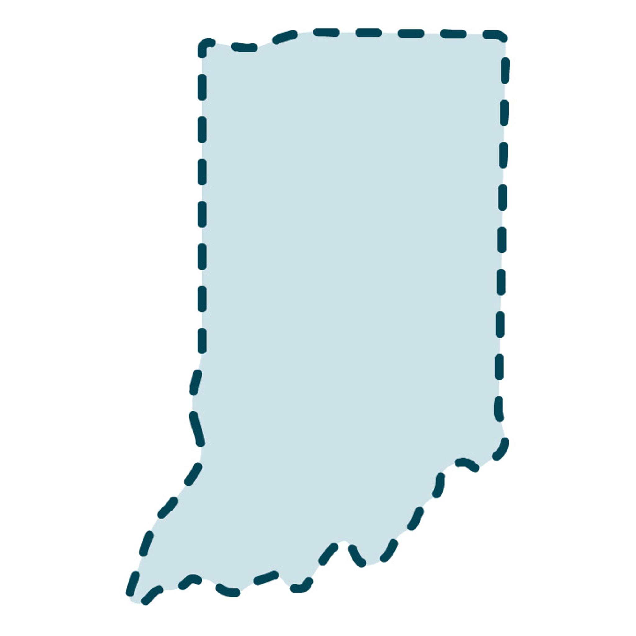 USA Indiana State Template