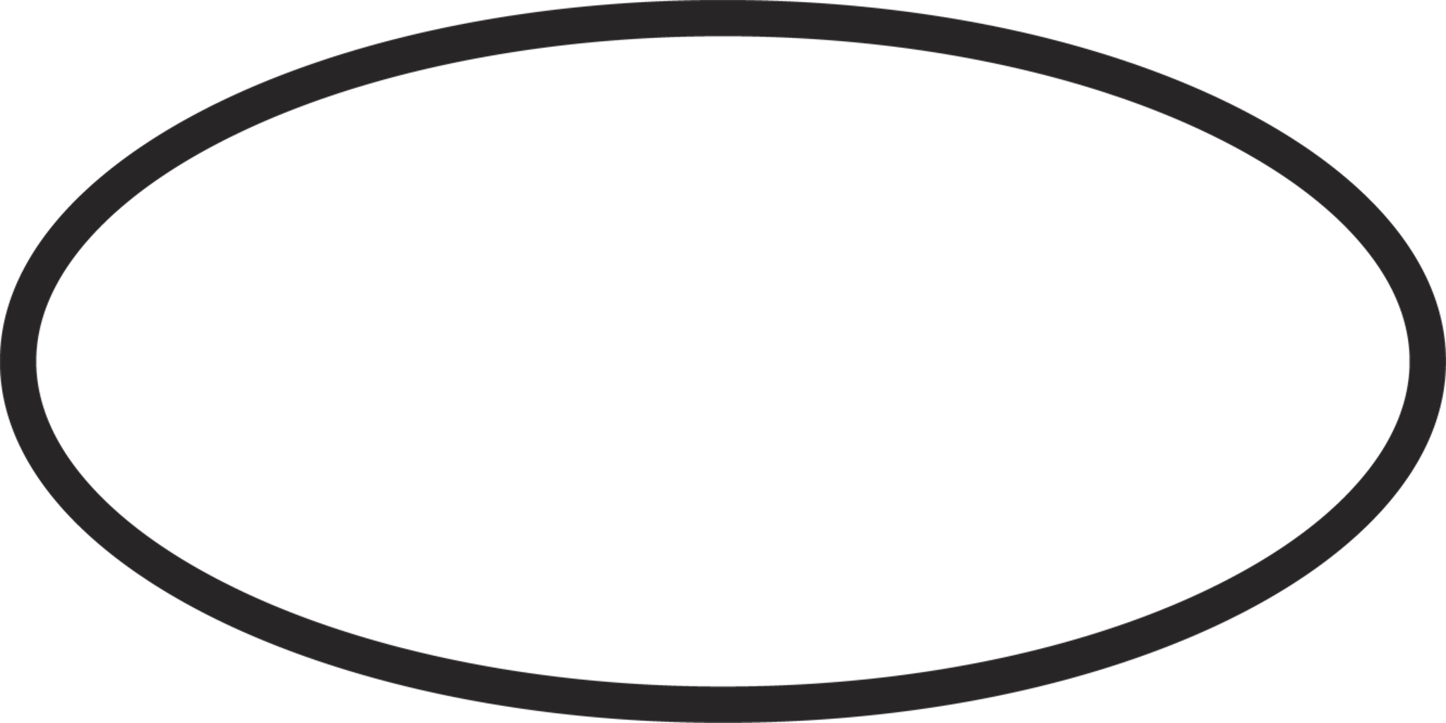 Oval Border Medium