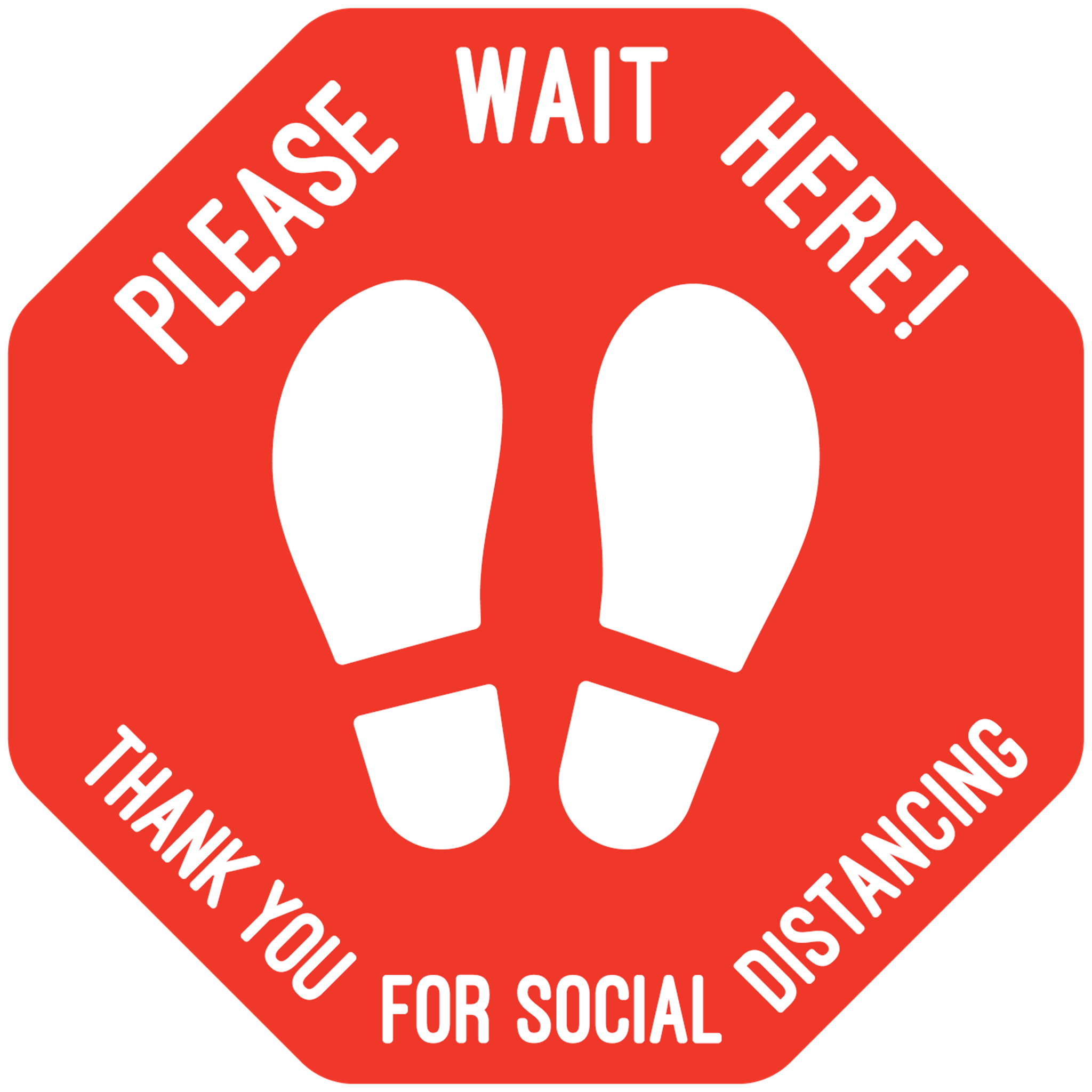 Social Distancing Floor Decal