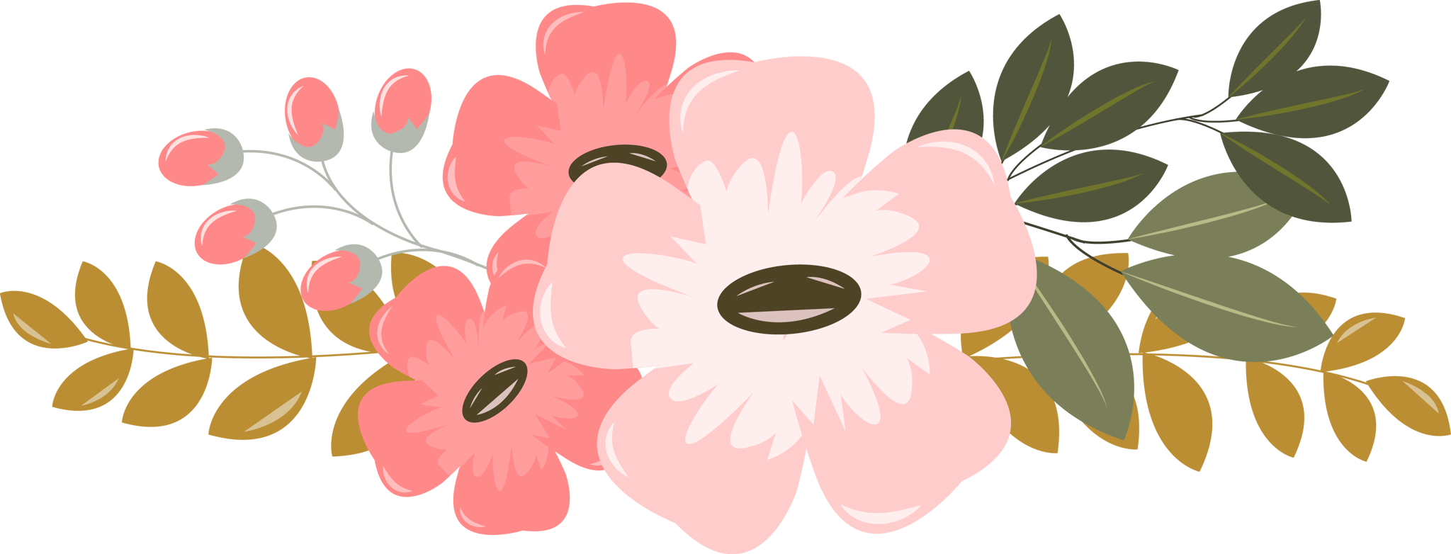 Graphic Flower Bunch