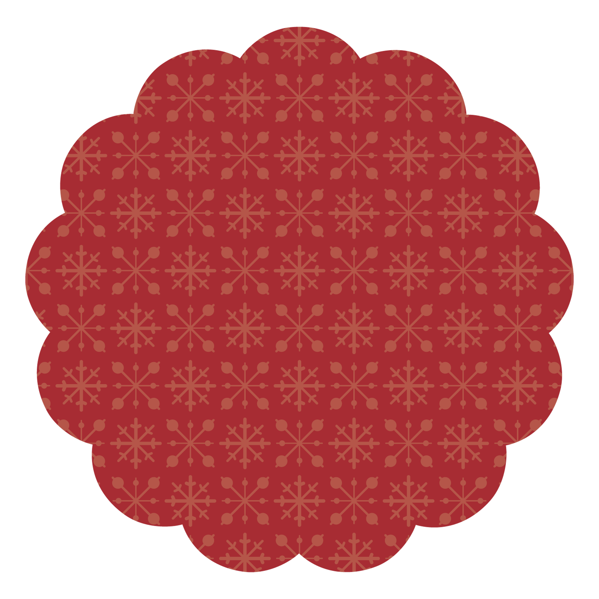 Snowflake Pattern Scallop