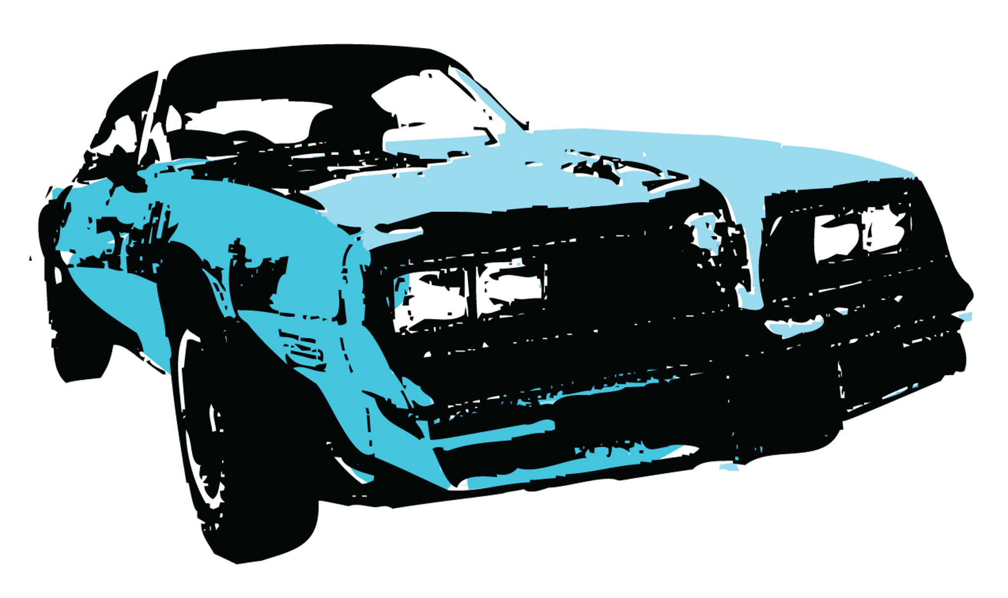 Blue Car Front