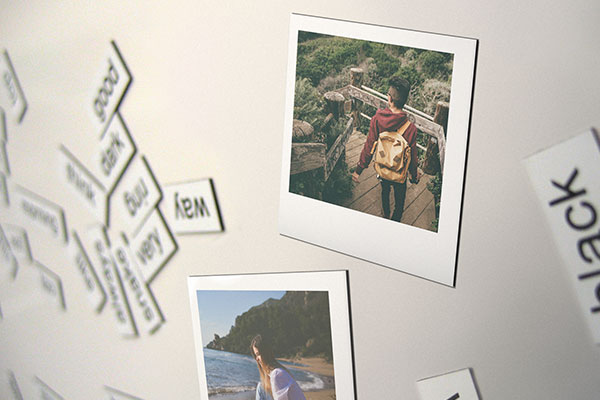 Custom travel photo magnets