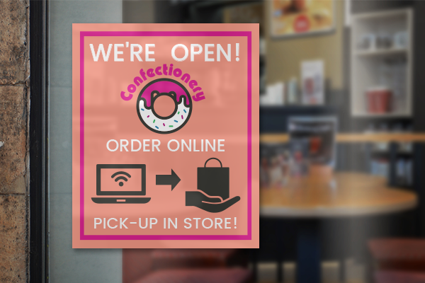 Promote contactless pick-ups