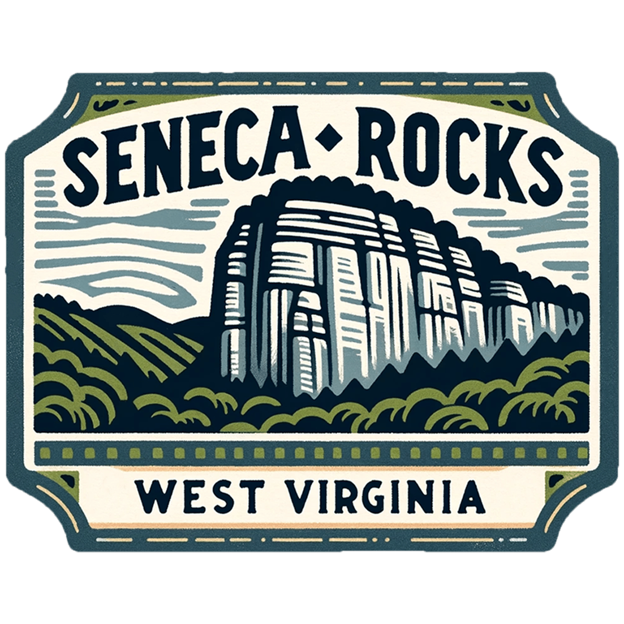 West Virginia, Seneca Rocks