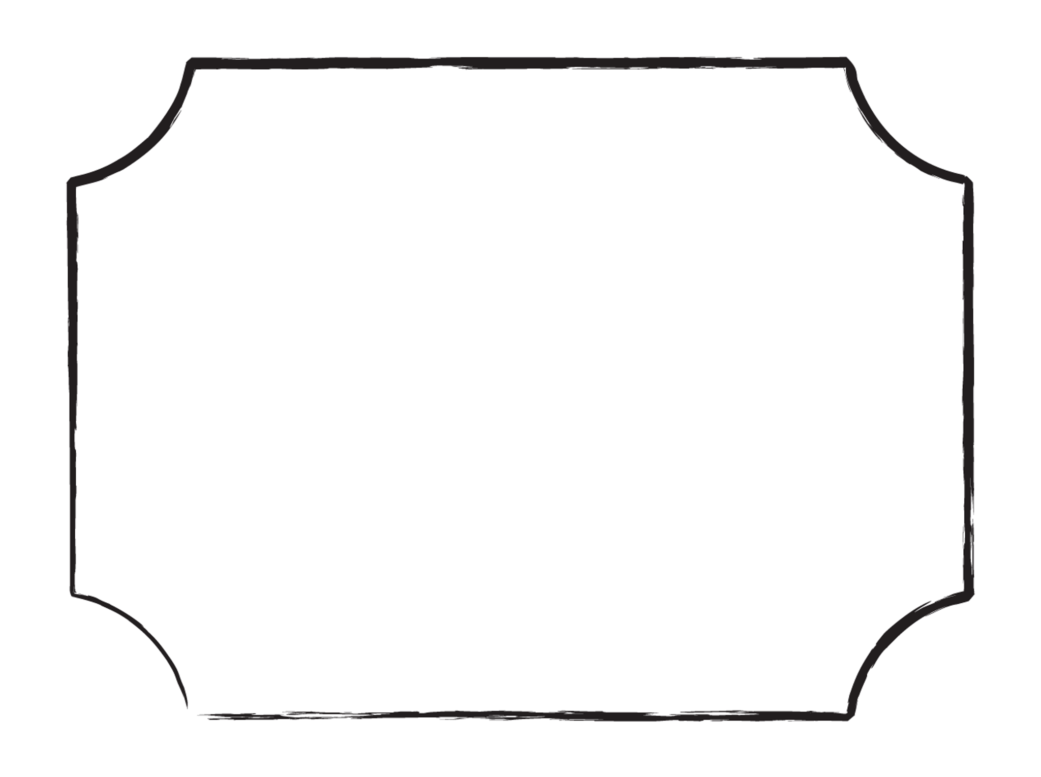 Inverse Round Corner Border