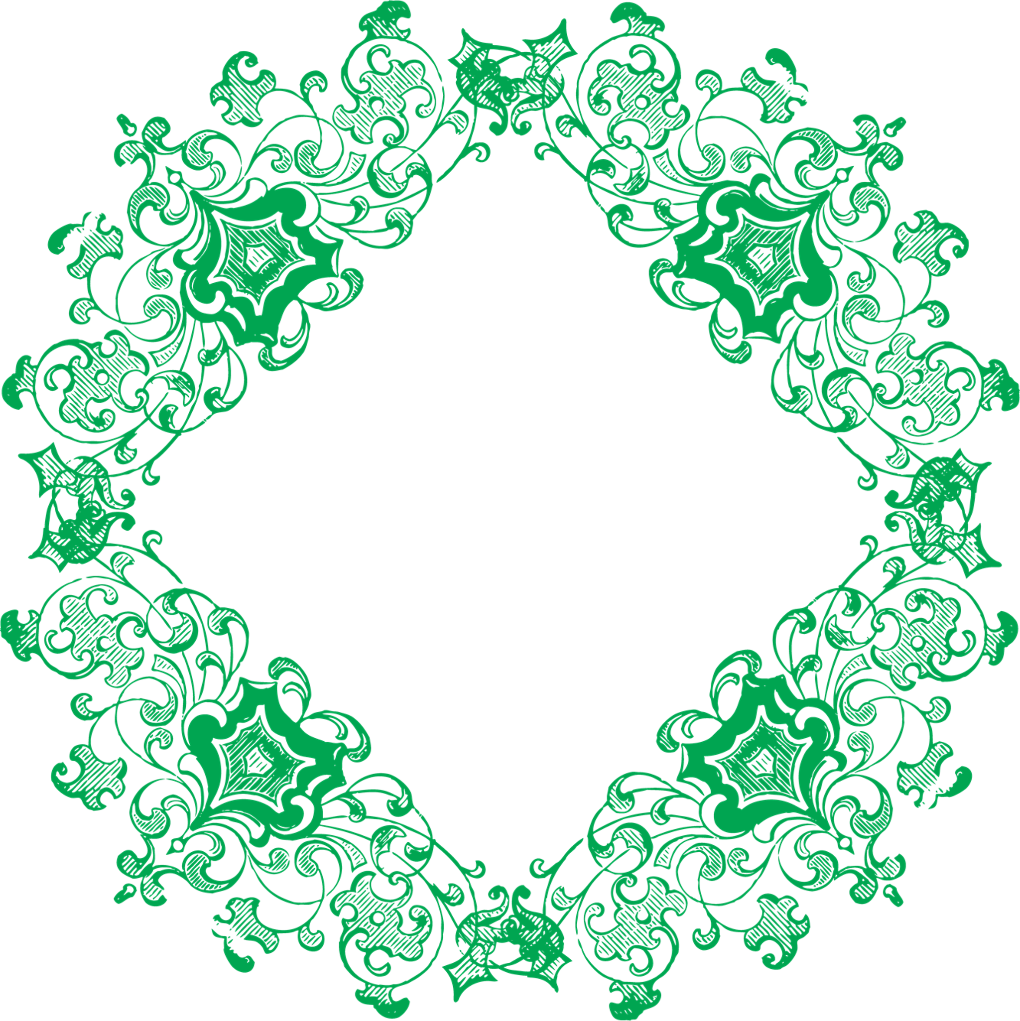 Floral Vine Border