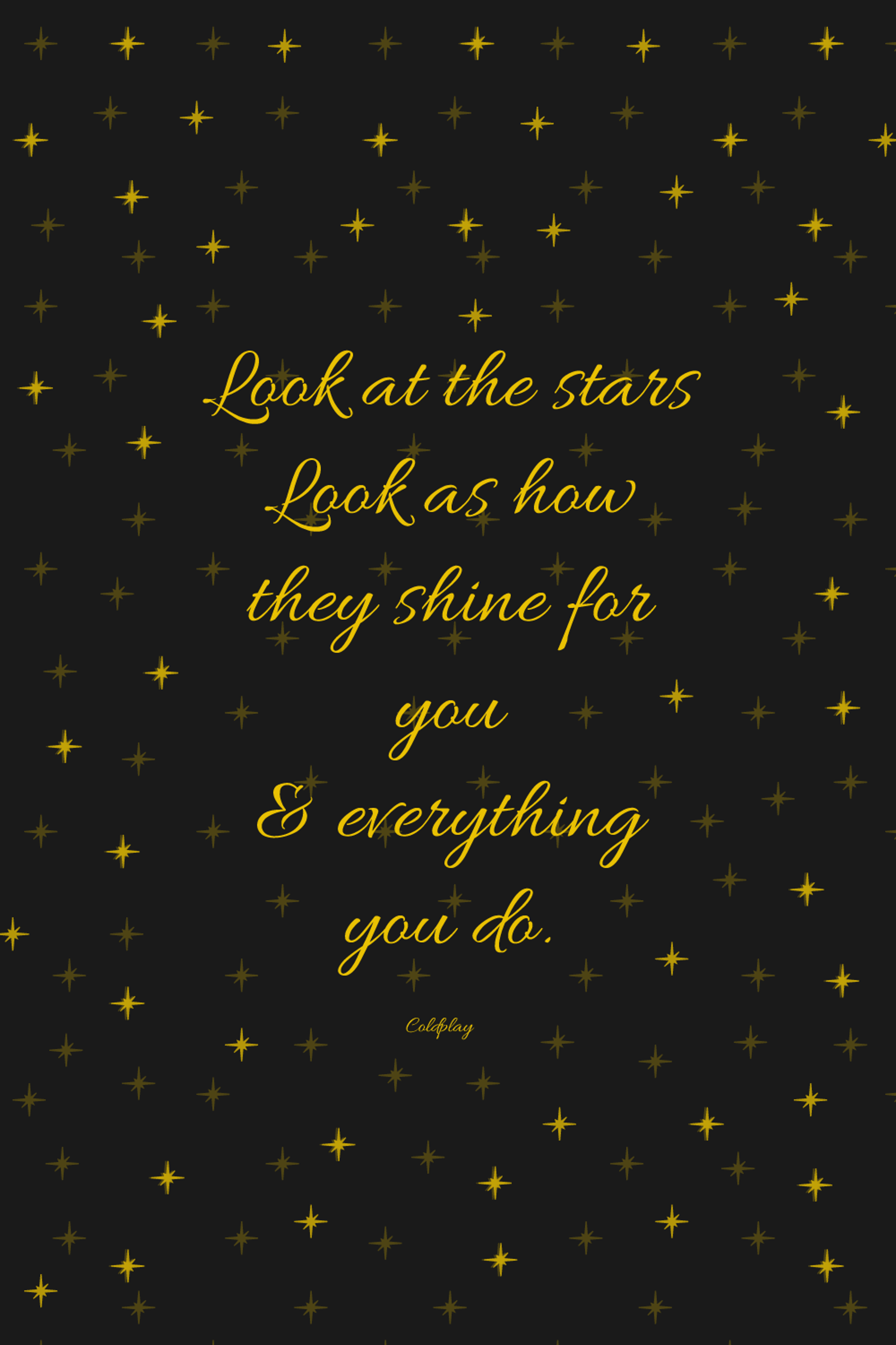 Look at the stars