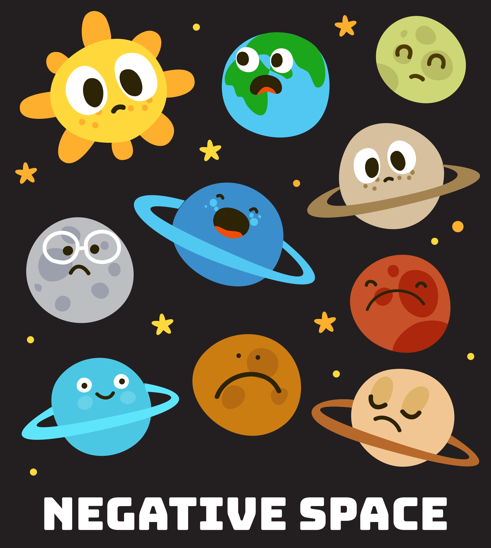Funny Negative Space