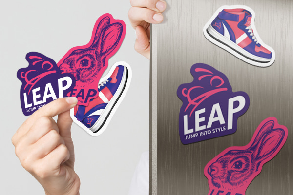 Keep your brand top-of-mind with personalized magnets and stickers.