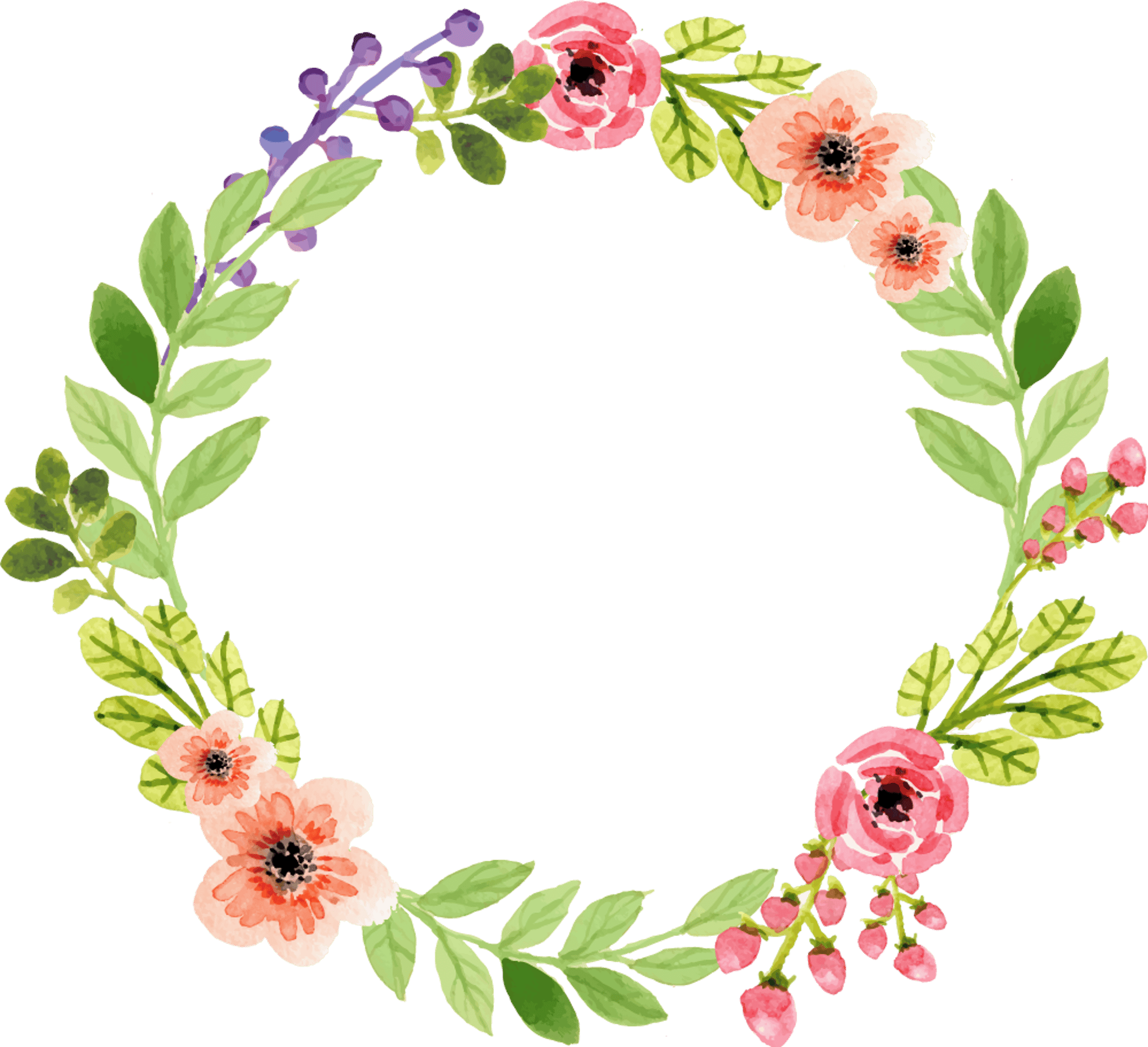 Floral Foliage Frame