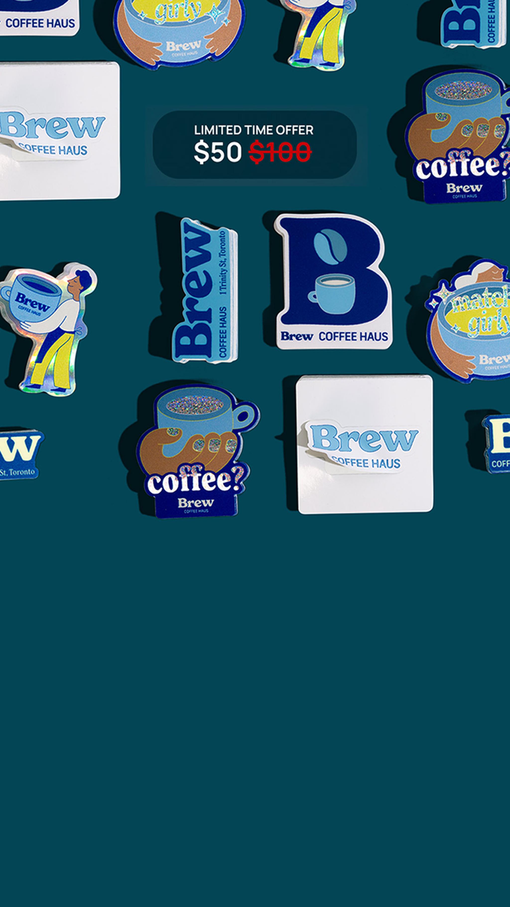 100 Die-Cut Stickers for $50