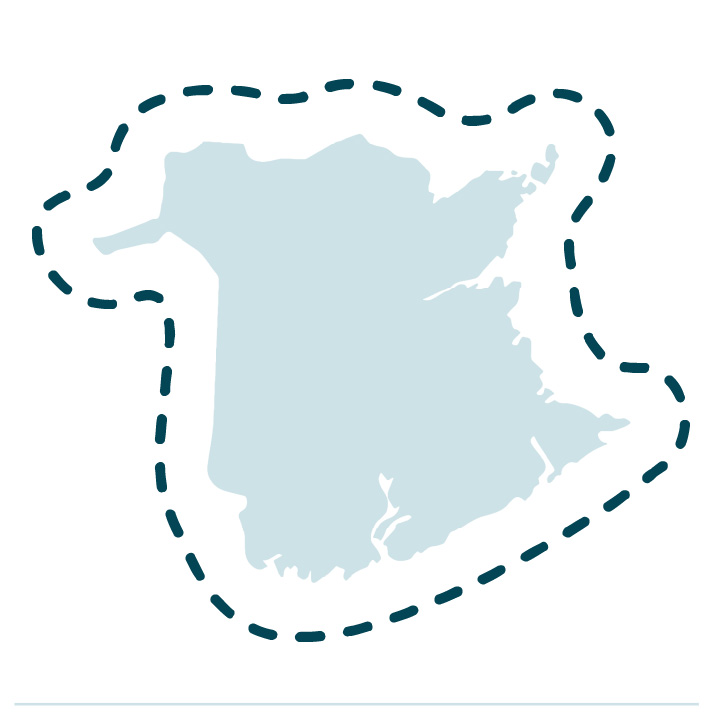 Canada New Brunswick Province Template