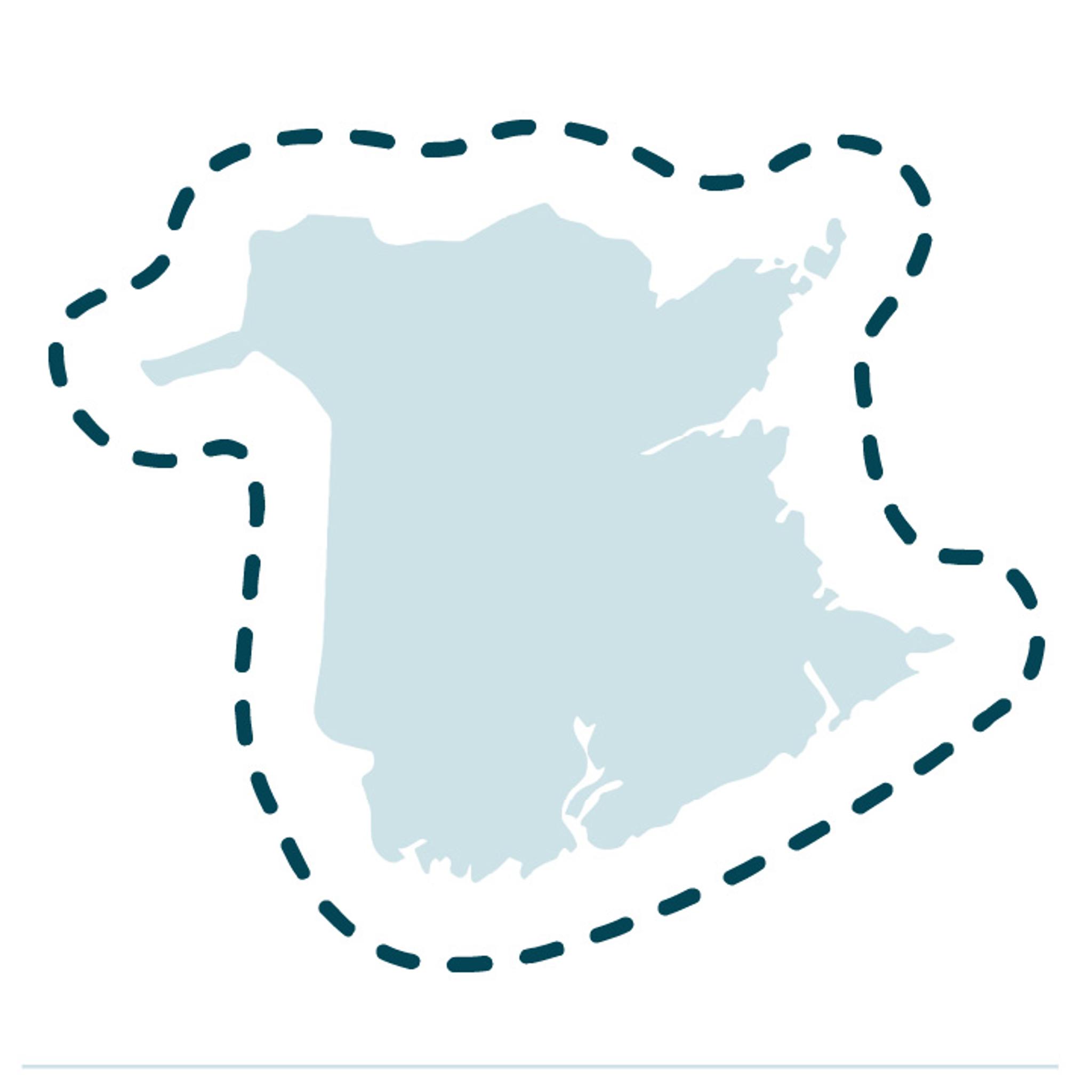 Canada New Brunswick Province Template