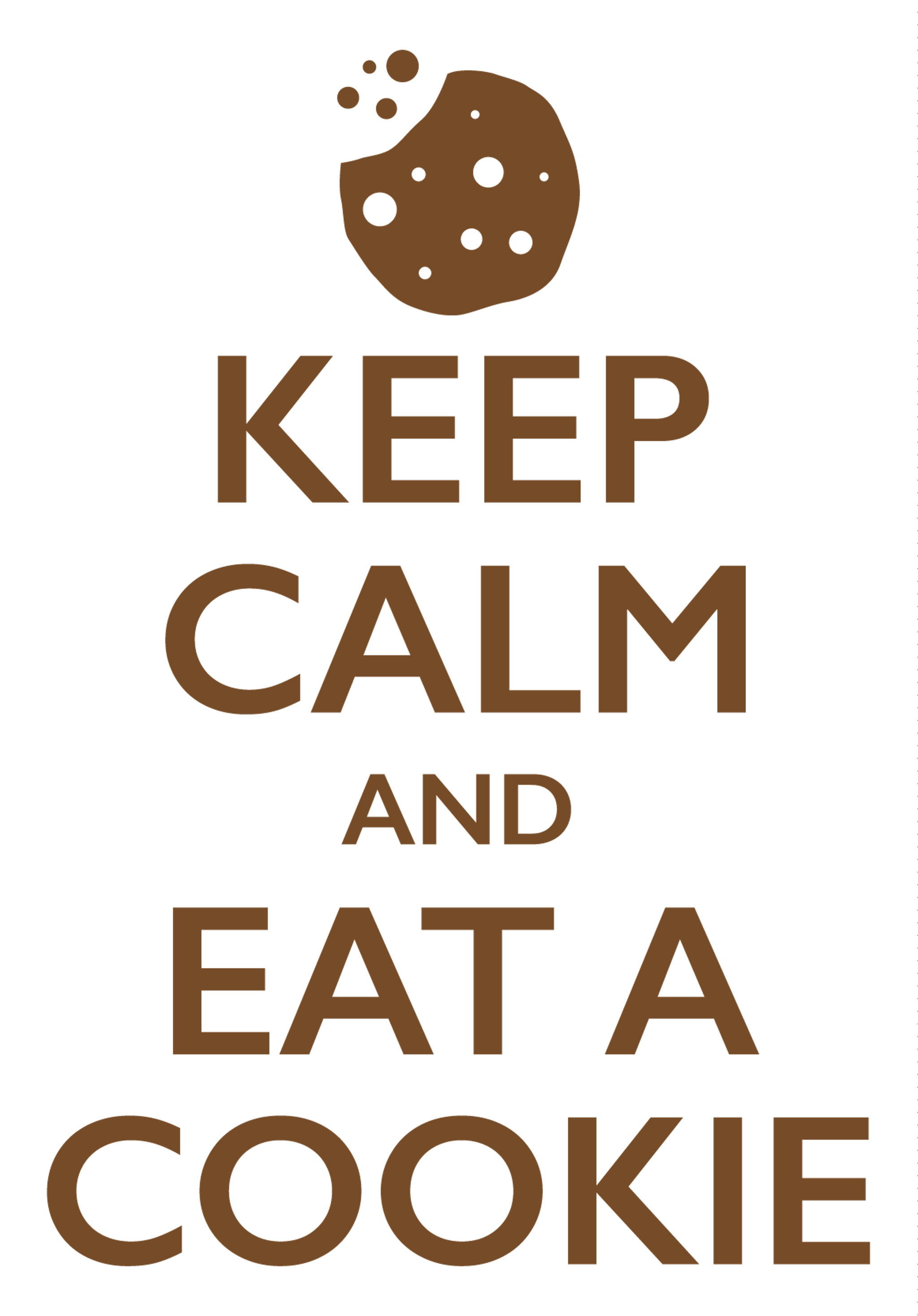 Keep Calm Eat Cookie Funny