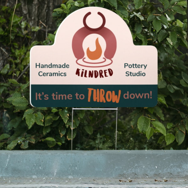 Use yard signs to turn your outdoor space into an advertising medium