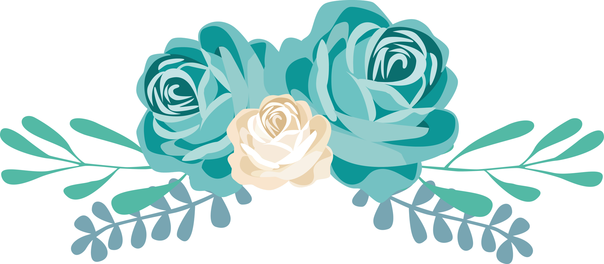 Blues Floral Arch