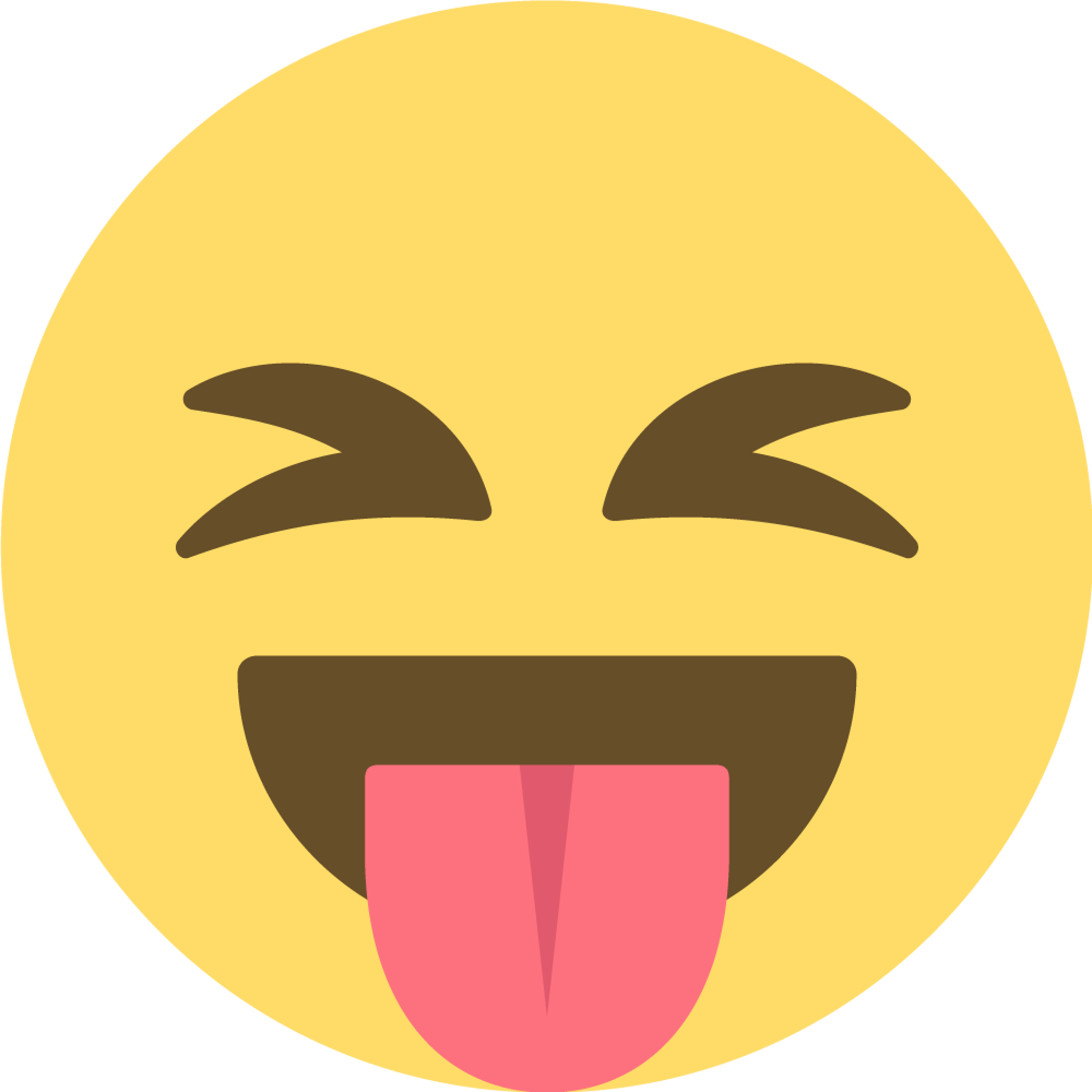 Tongue Out Eyes Closed