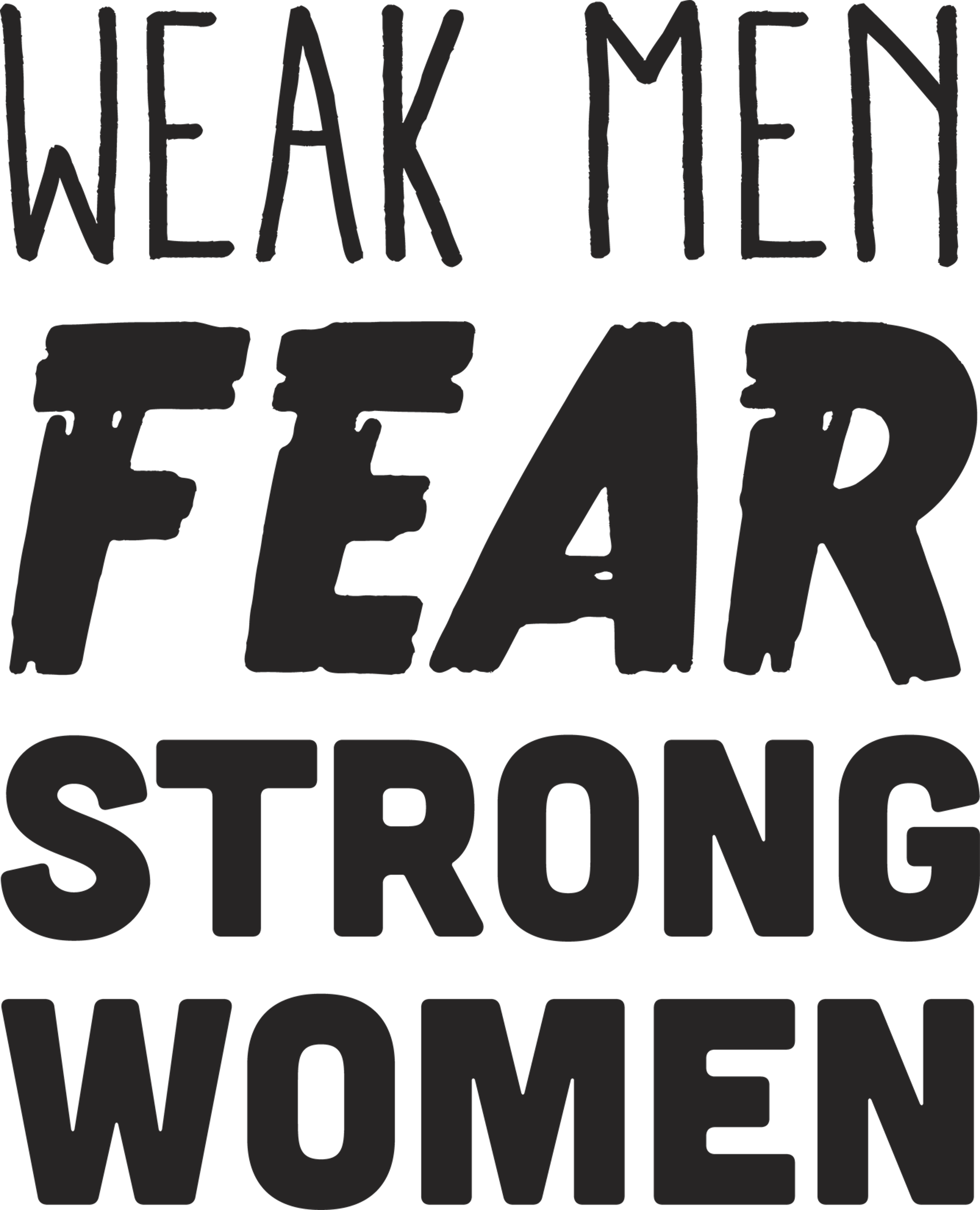 Weak Men Fear Strong Women