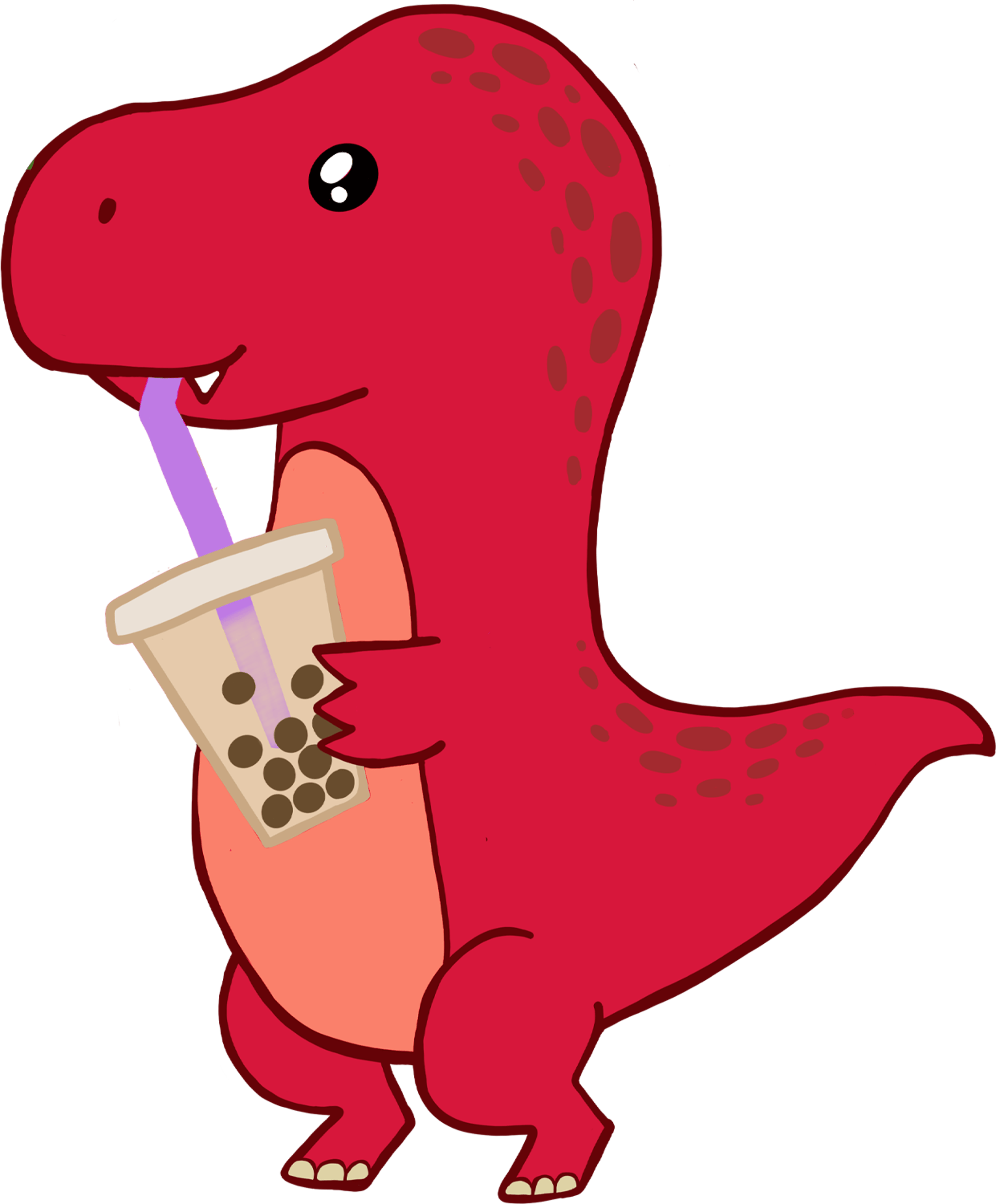 Red Bubble Tea Rex