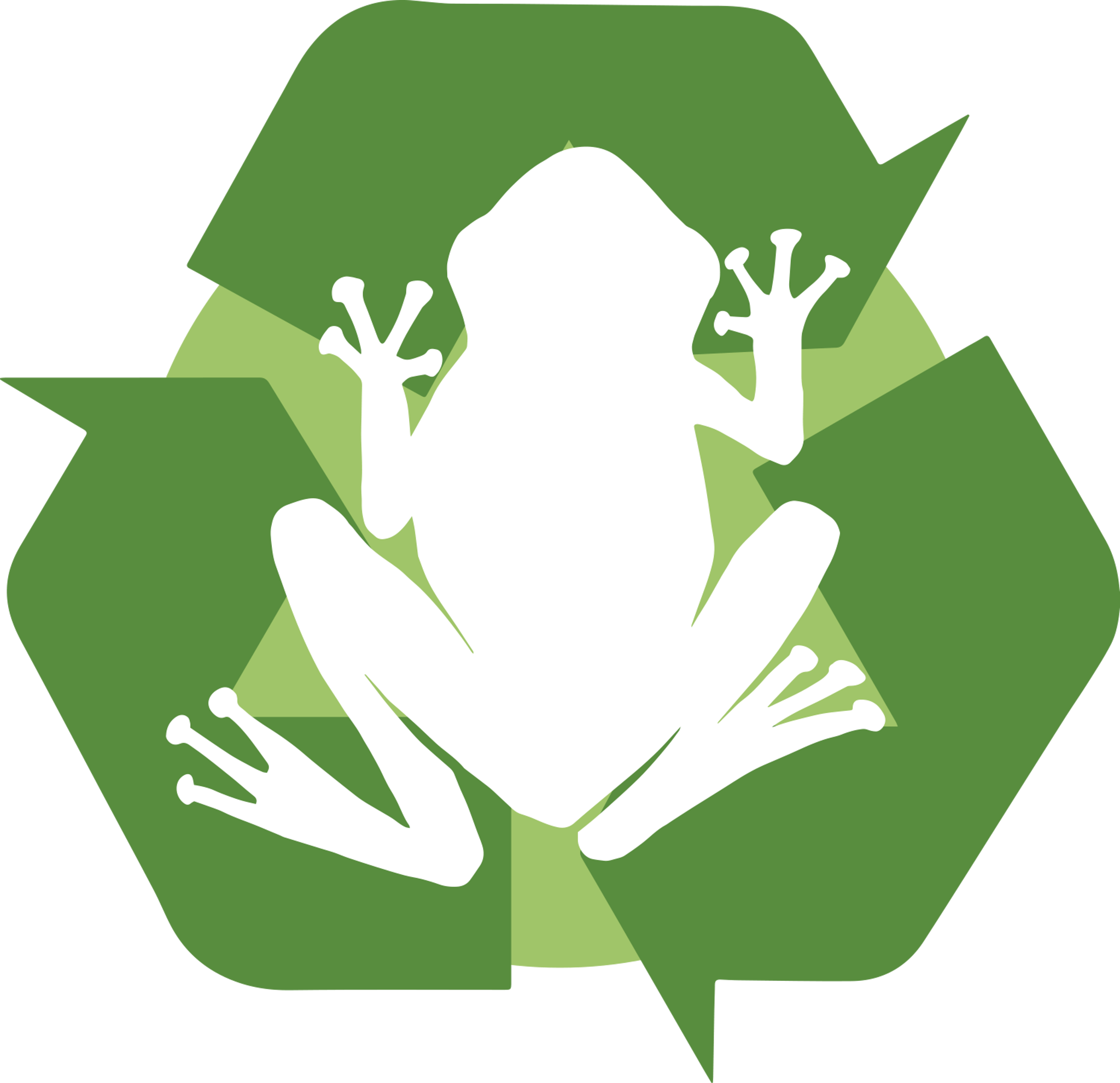Recycle Arrows Frog