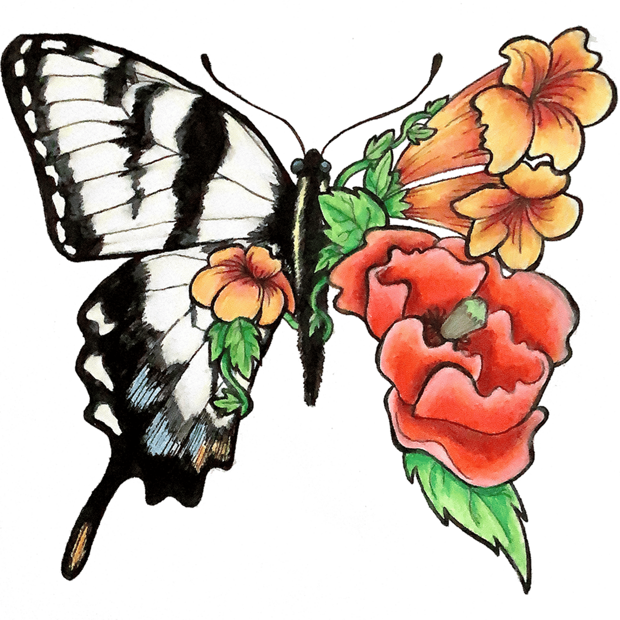 Floral Butterfly