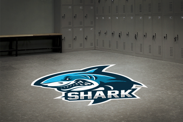 Sports team floor decal