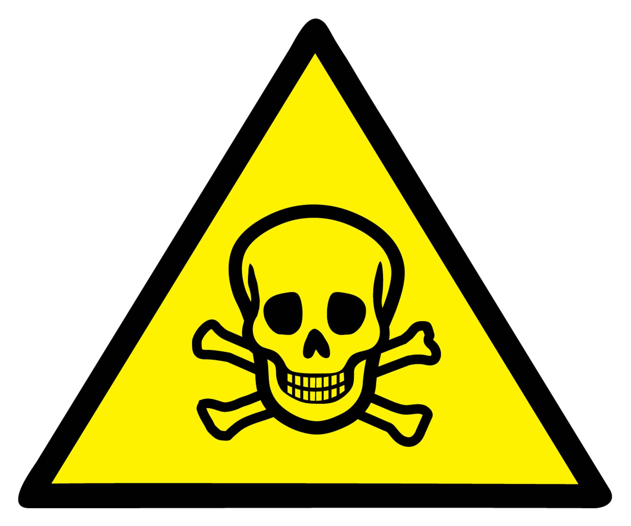 Poison Sign Skull and Crossbones