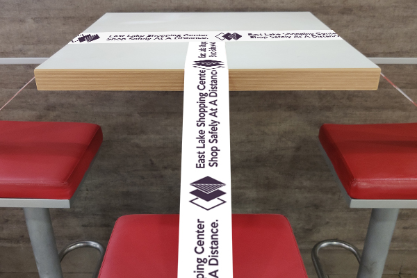 Use custom tape to keep everyone in line