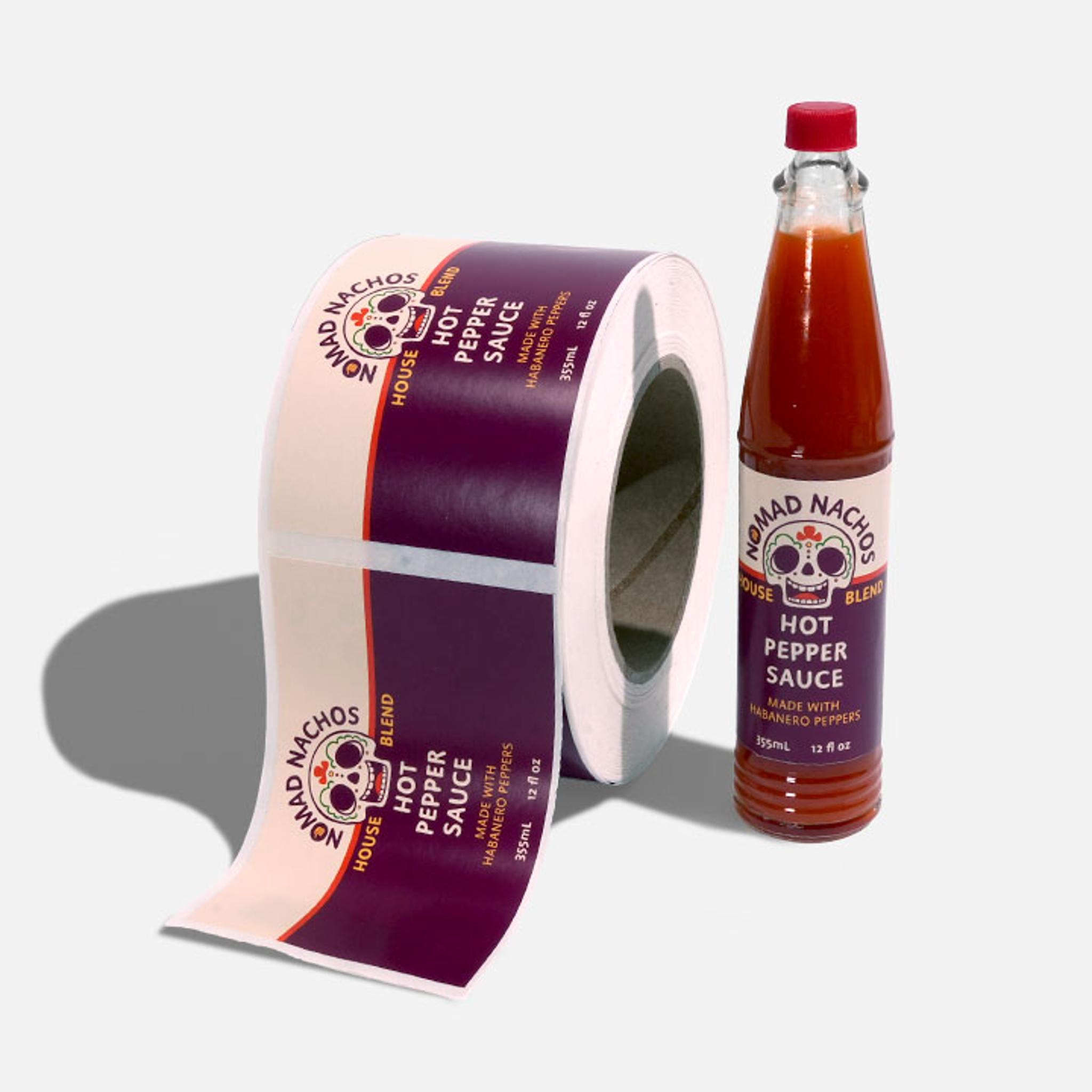 Custom Permanent Paper Roll Labels
