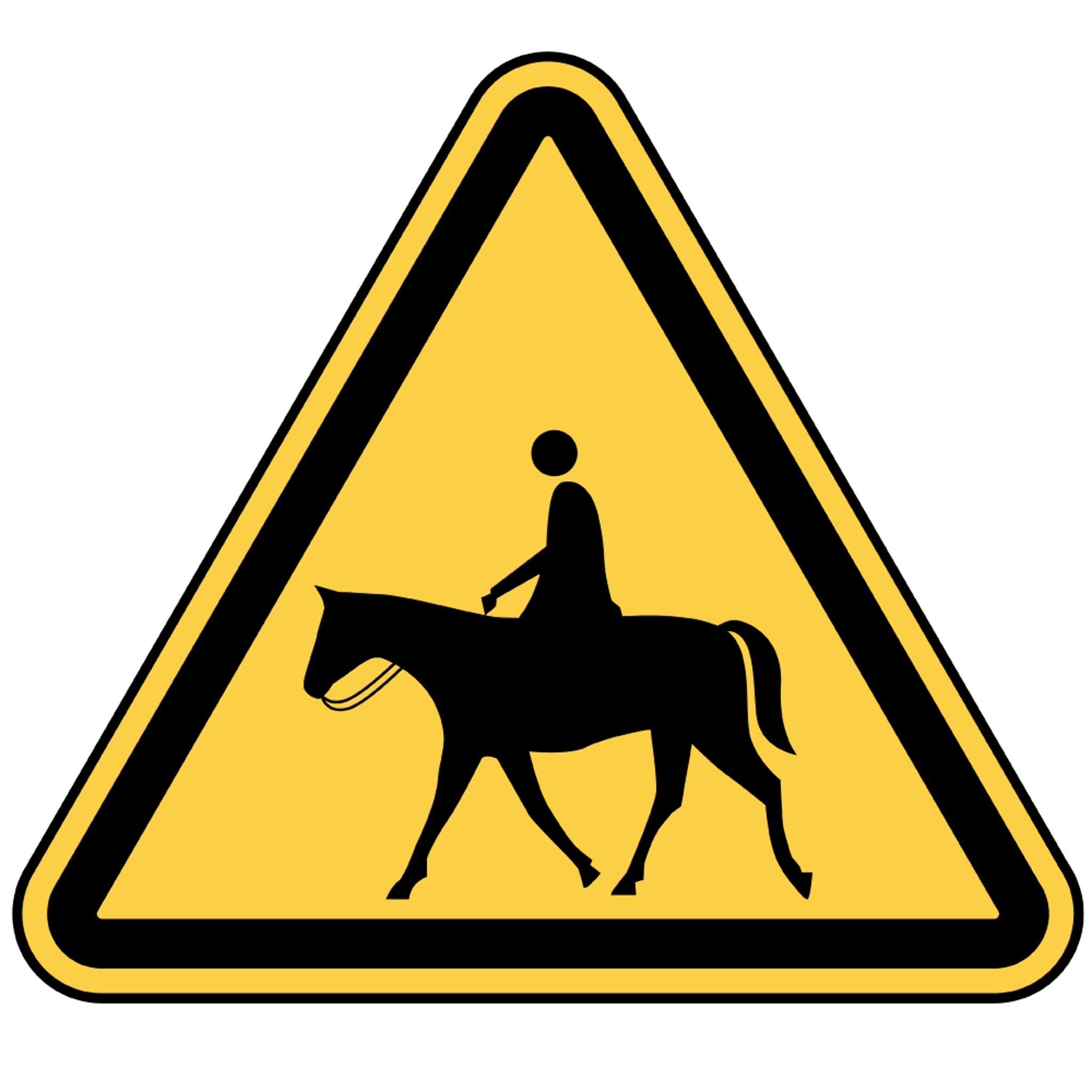 Rider on Horse Sign