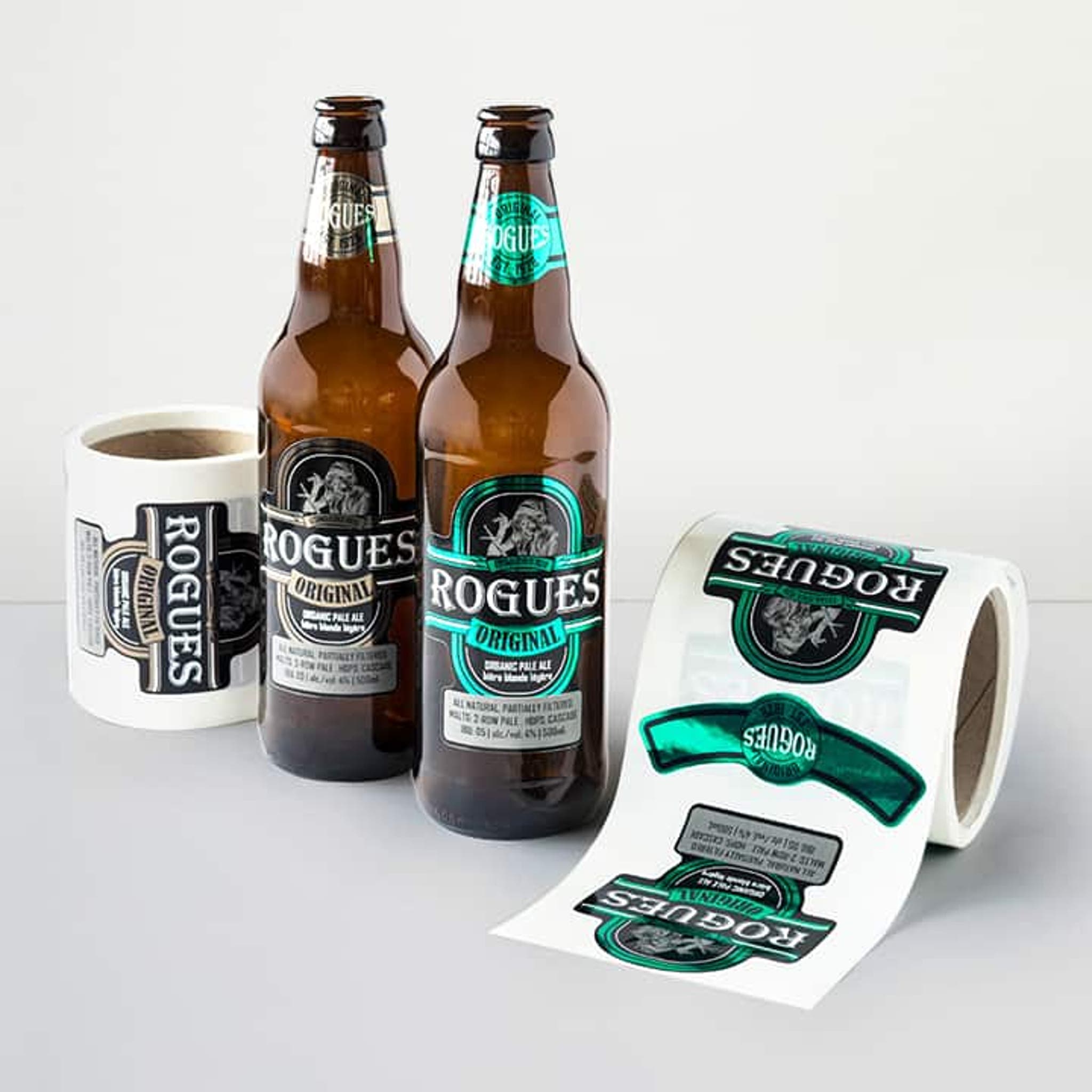 Colored Foil Roll Labels