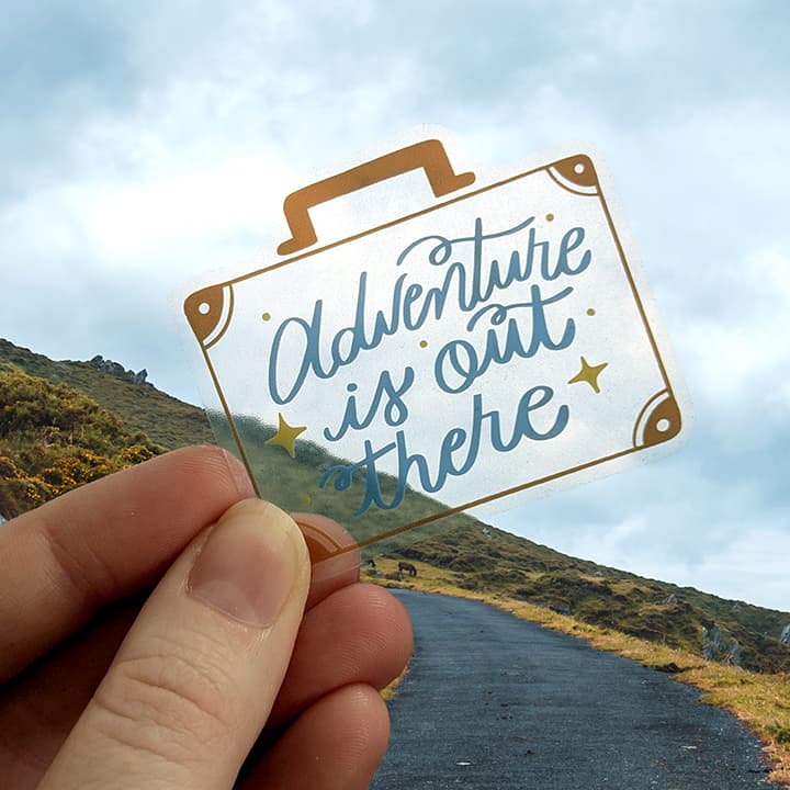 Clear Vinyl Removable Die-Cut Stickers