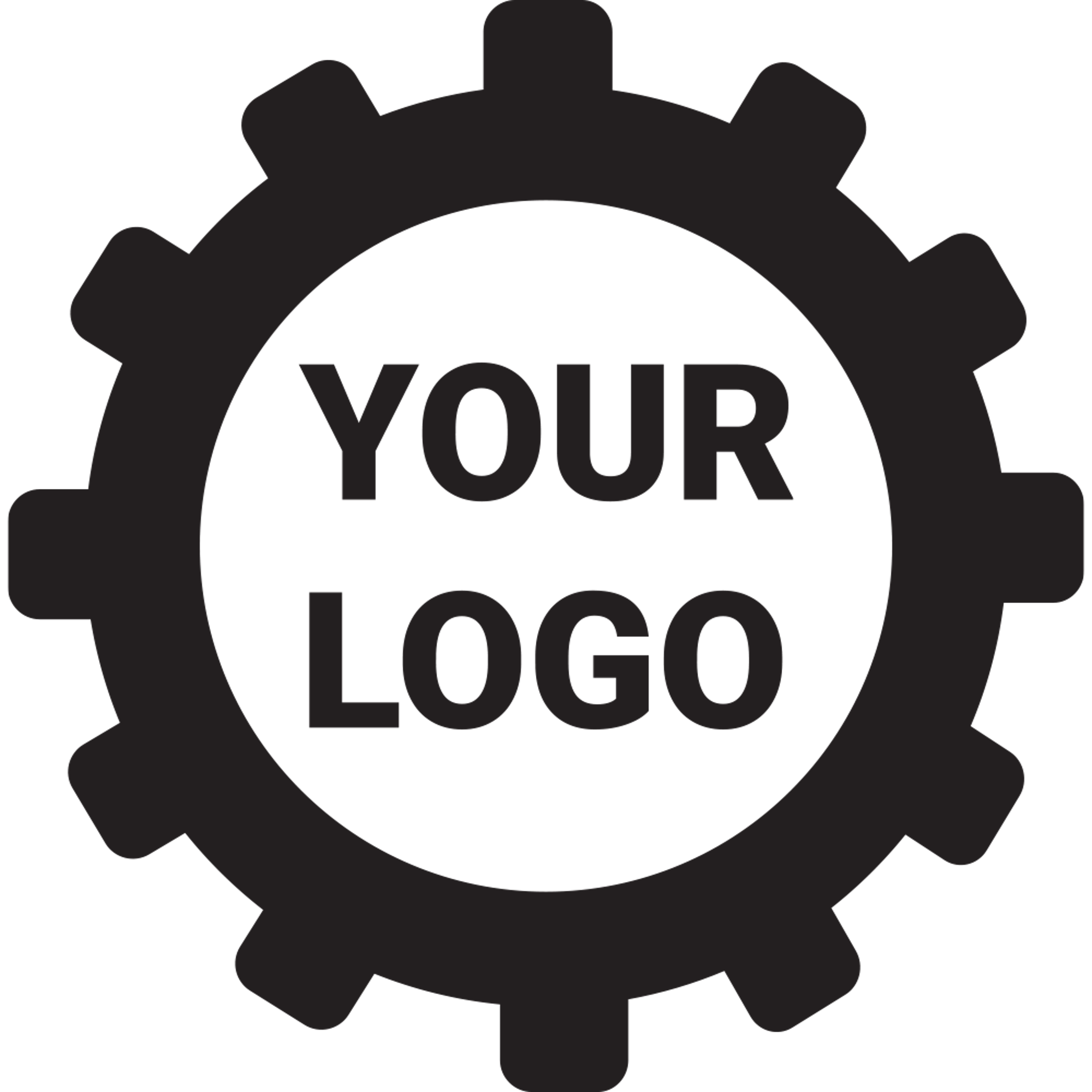 Cog Logo Black