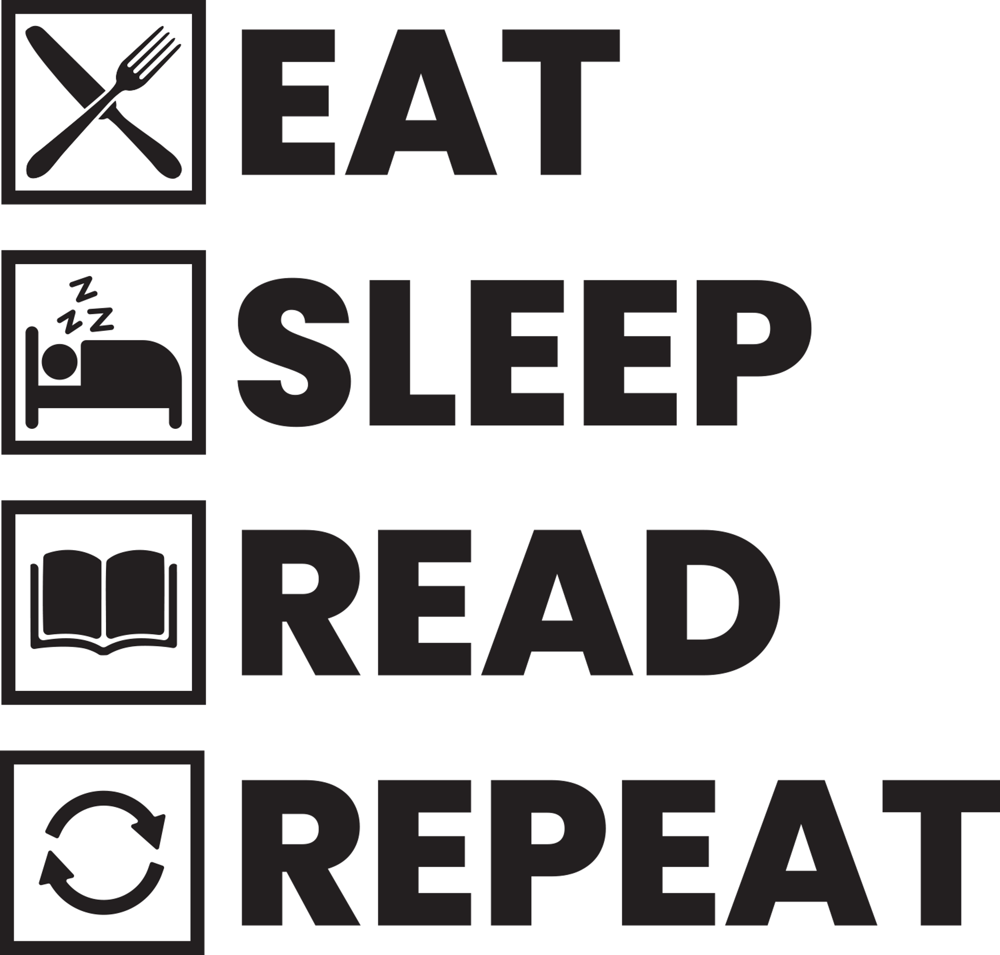 Eat Sleep Read Repeat
