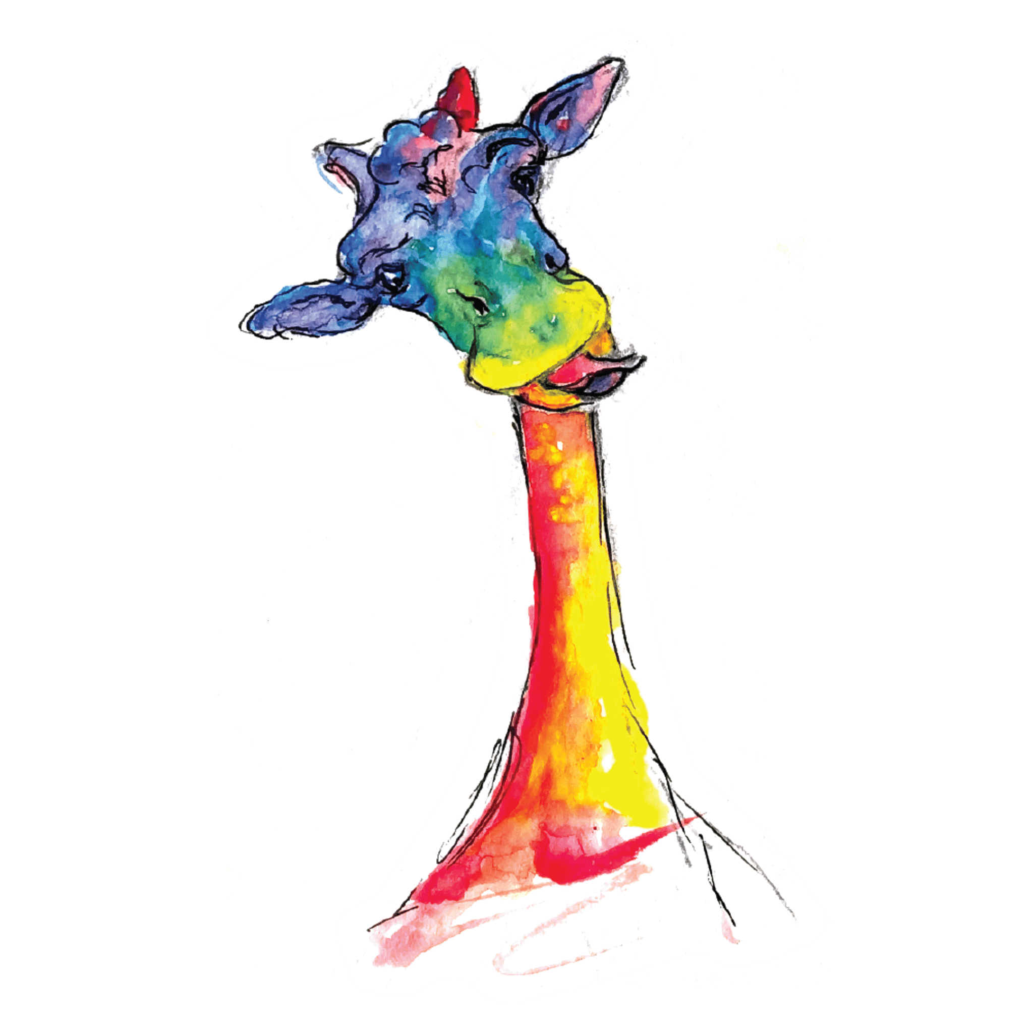 Rainbow Giraffe
