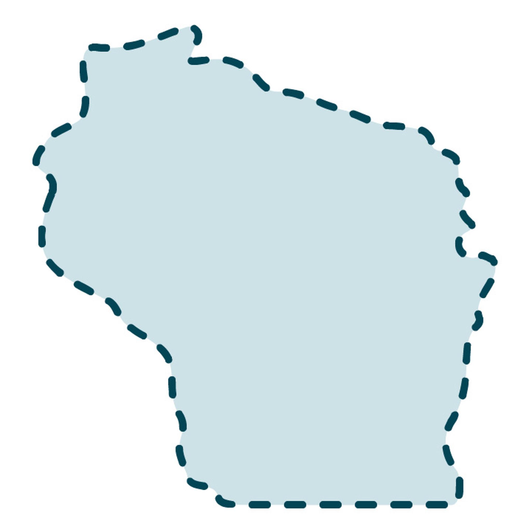 USA Wisconsin State Template