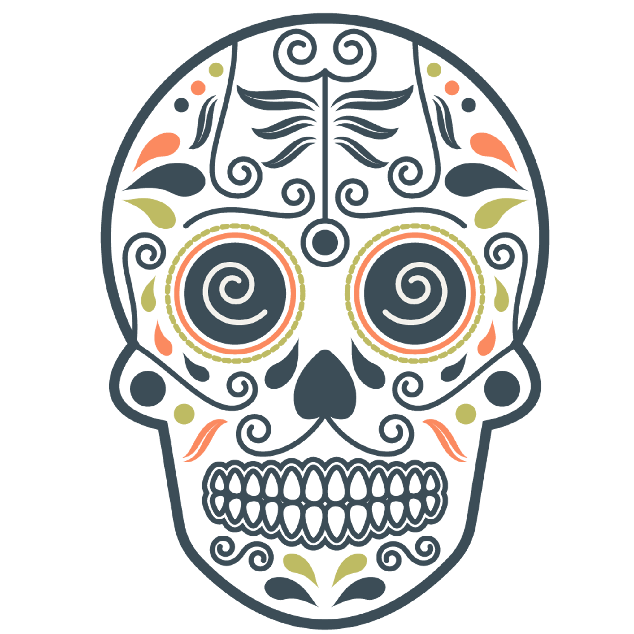 Day of the Dead Skull Mask 1