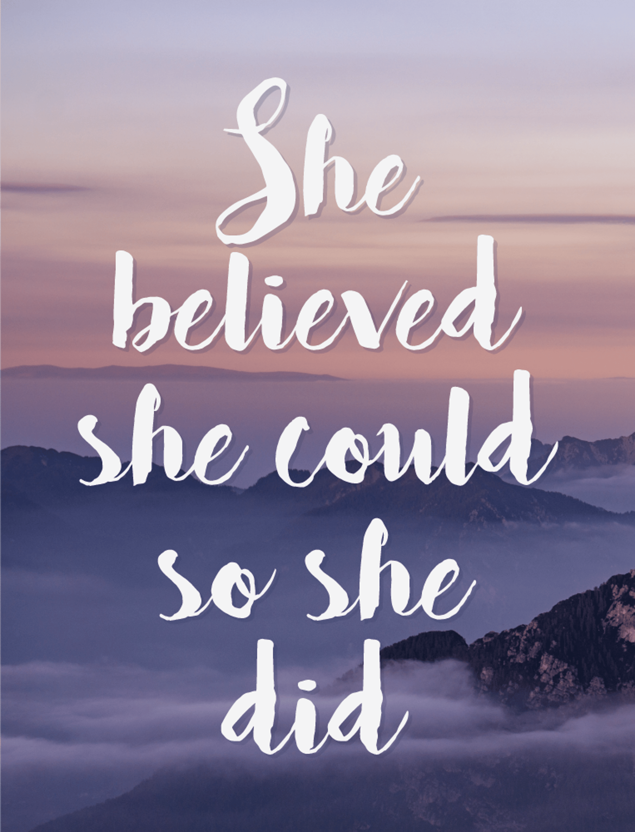So She Did