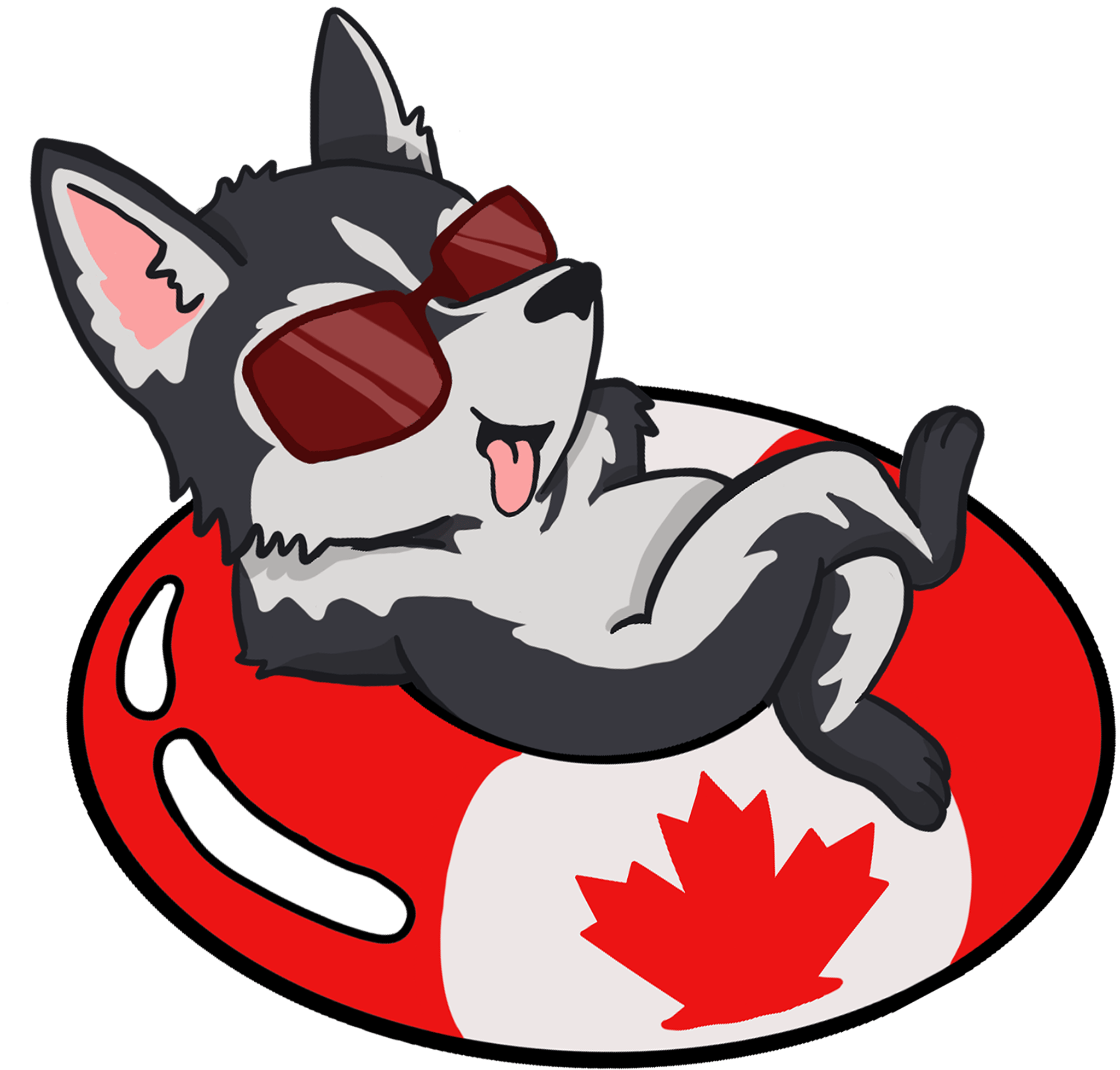 Dog Canada Tube Floaty