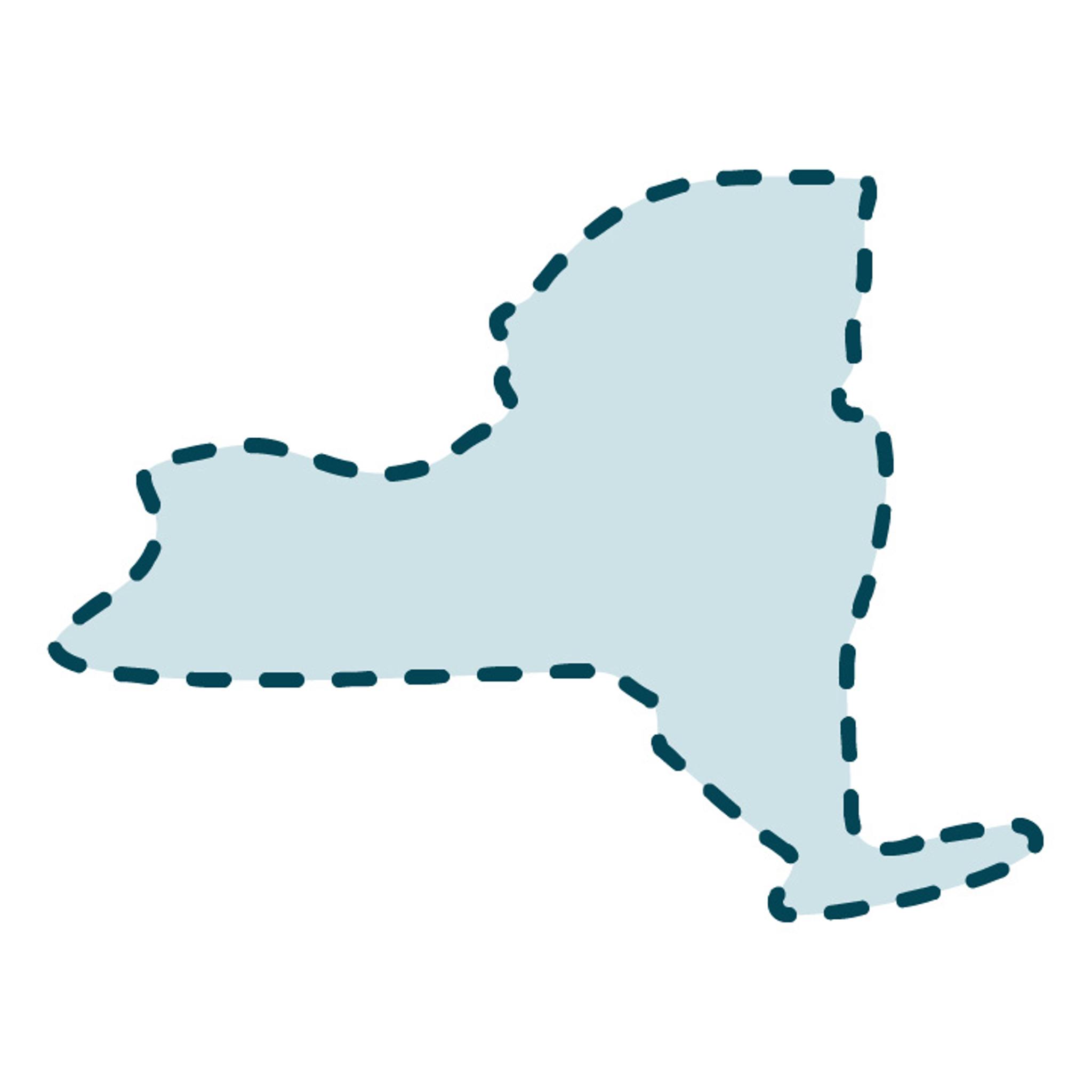 USA New York State Template 