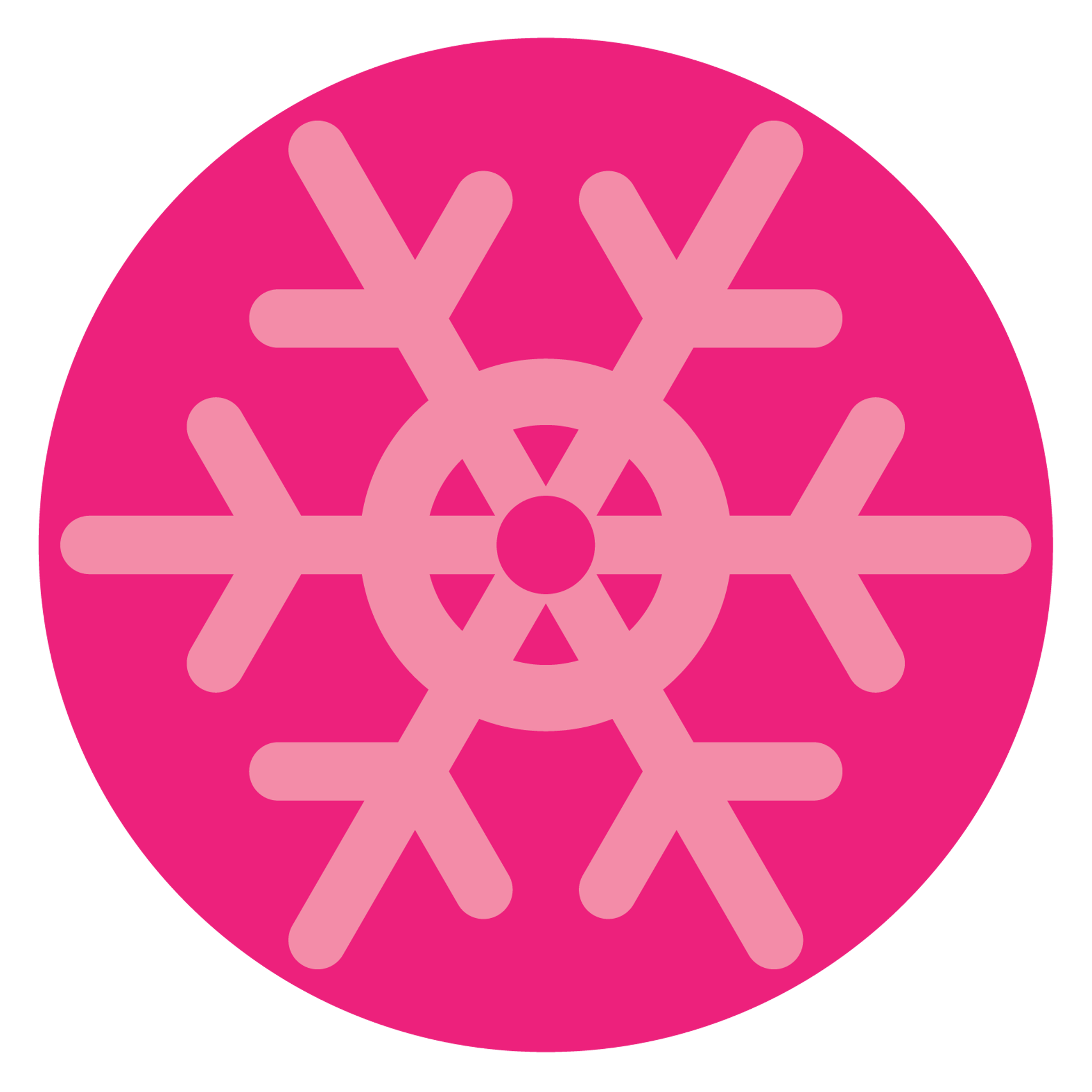Pink Christmas Snowflake