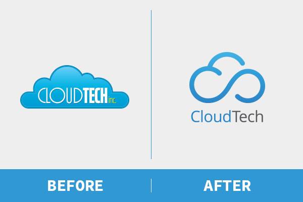 Old and new company logo, side by side comparisson