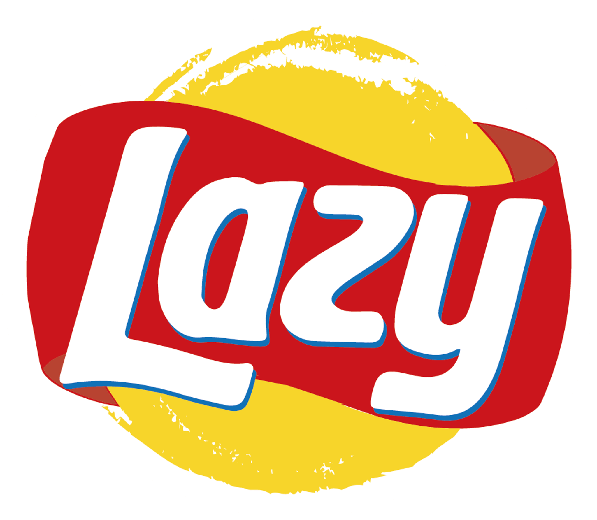 Funny Lazy Food Logo