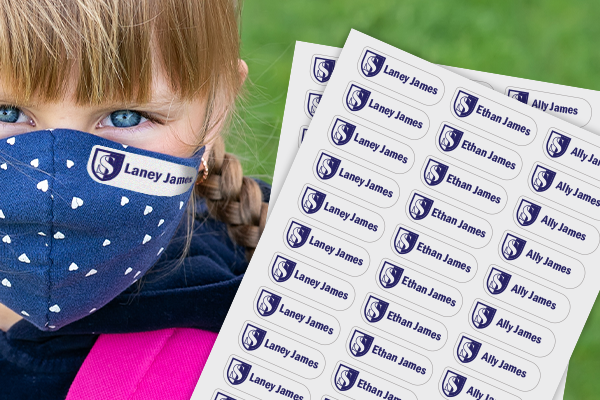 Use iron-ons to show school spirit from behind the mask