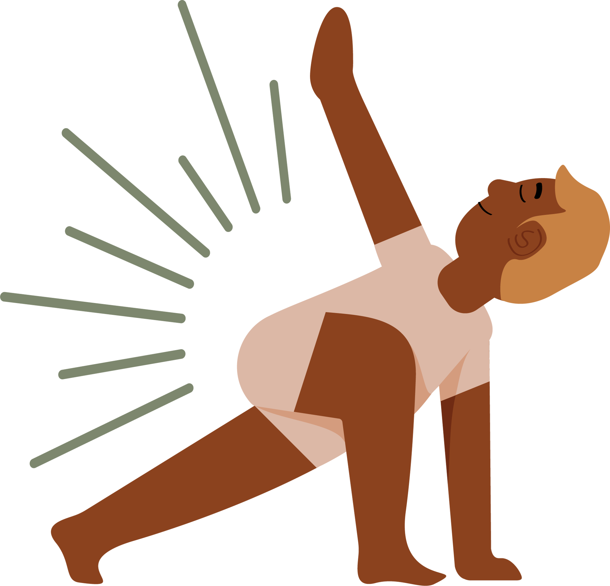 Man Side Stretch Pose